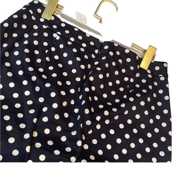 j.crew Polka Dot mini skirt in navy & white | size 4 - Picture 8 of 9